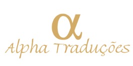 Logomarca de Alpha Traduções