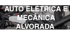 Logomarca de Auto Elétrica e Mecânica Alvorada
