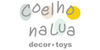 Logomarca de Coelho Na Lua Brinquedos e Artigos Infantis