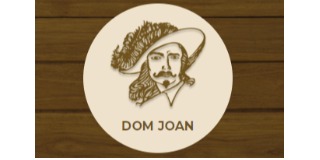 Logomarca de Dom Joan Criações em Madeira
