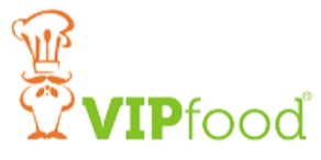 Logomarca de Vip Food Comida Congelada e Marmitas Fitness