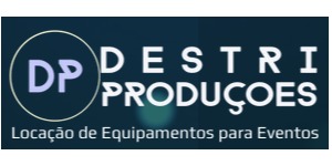 Logomarca de Destri Produções - Locação de Equipamentos para Eventos