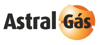 Logomarca de ASTRAL GÁS | Aquecedores a Gás e Solares