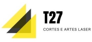 Logomarca de T27 Cortes e Artes Laser