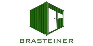Logomarca de BRASTEINER | Soluções em Contêineres e Módulos Habitacionais