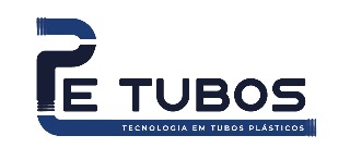 Logomarca de PE TUBOS | Tecnologia em Tubos Plásticos