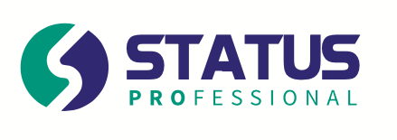 Logomarca de STATUS PRÓ | Higiene. Limpeza e Descartáveis